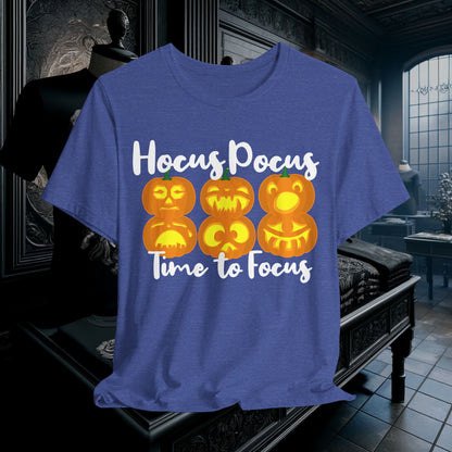 Hocus Pocus Time to Focus T-Shirt - Fun Halloween Teacher Shirt | Classroom & Spooky Season Apparel