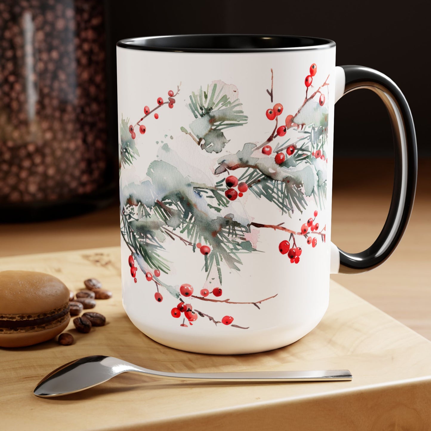 Red Cardinal Coffee Mug – 15oz Ceramic Mug, Inspirational