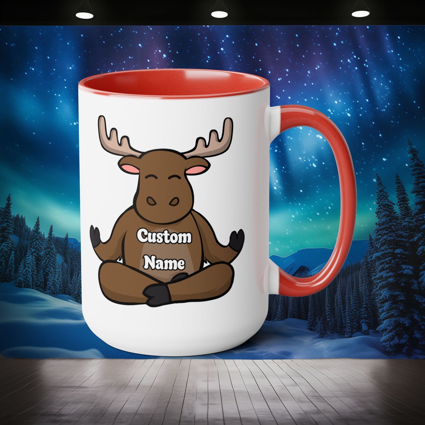 Personalized Moosehead Mug - Northern Exposure Custom Name Coffee Mug - 15oz