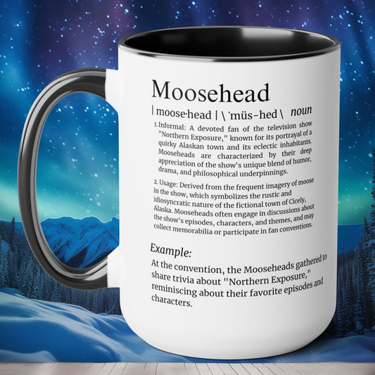 Personalized Moosehead Mug - Northern Exposure Custom Name Coffee Mug - 15oz