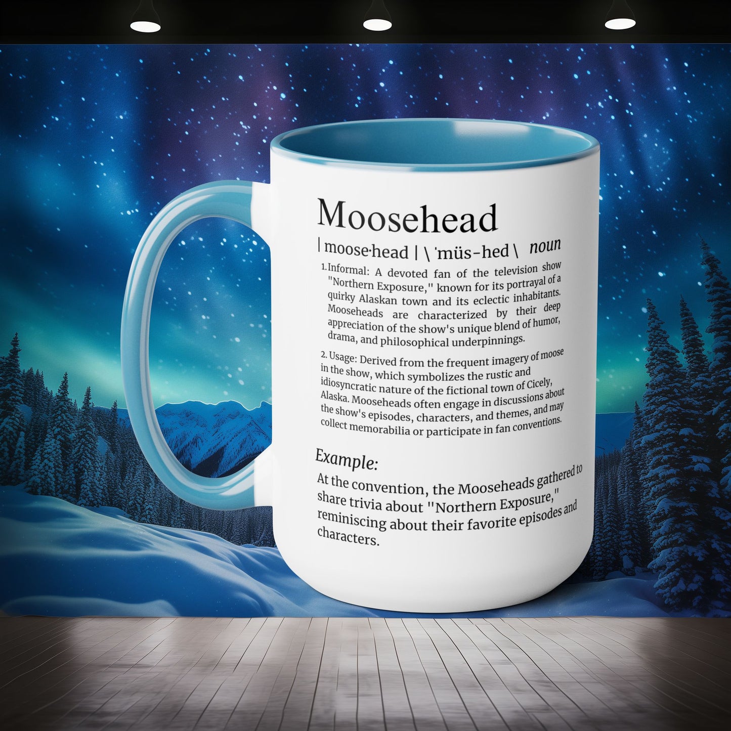 Personalized Moosehead Mug - Northern Exposure Custom Name Coffee Mug - 15oz