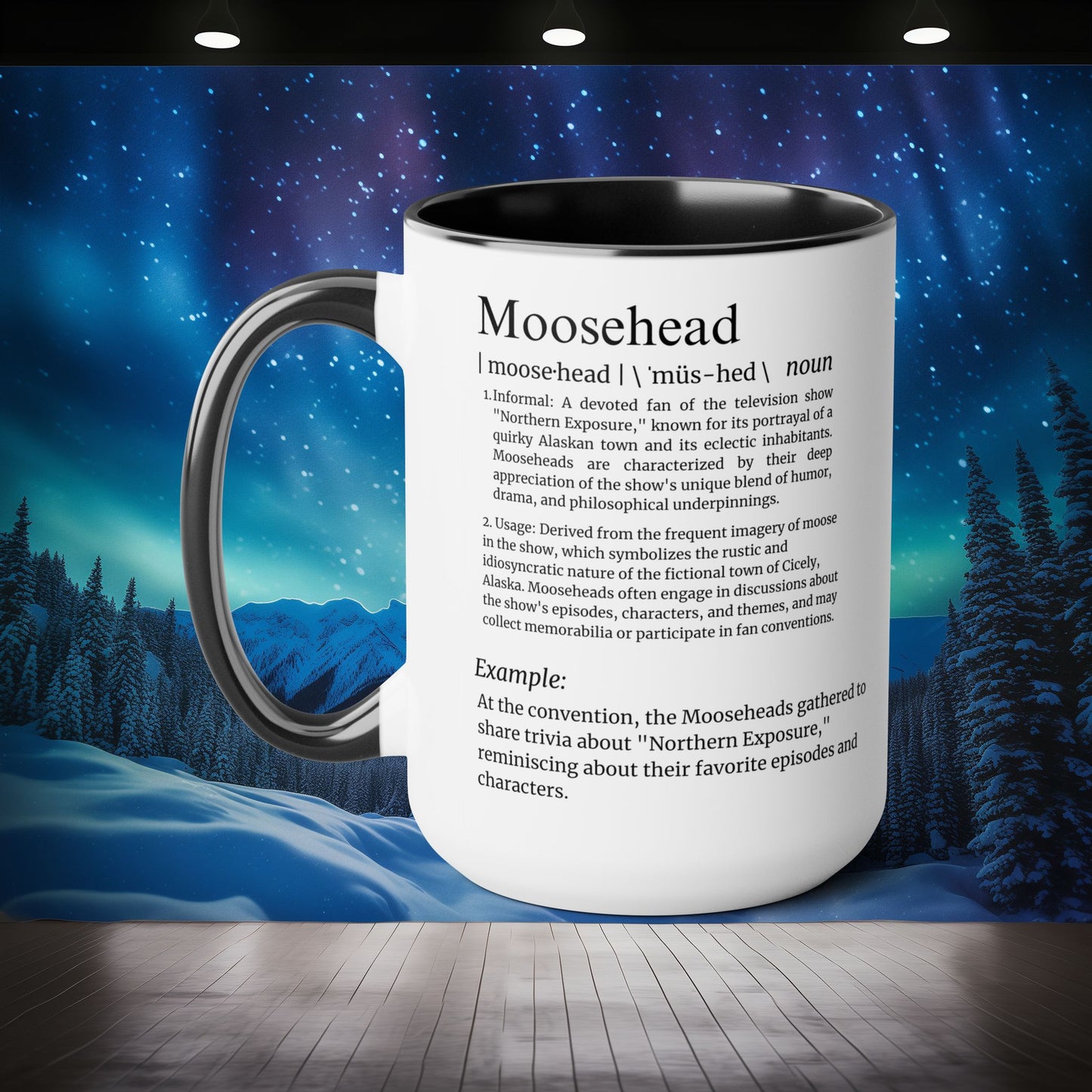 Personalized Moosehead Mug - Northern Exposure Custom Name Coffee Mug - 15oz