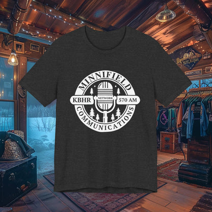 Minnifield Communications Double-Sided T-Shirt - Northern Exposure KBHR 570 AM Design