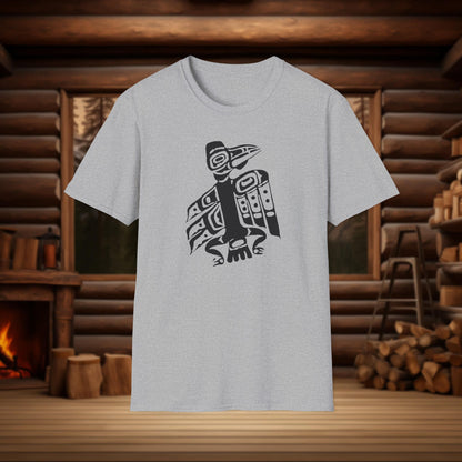 Tlingit Raven T-Shirt - Northern Exposure Inspired Indigenous Design