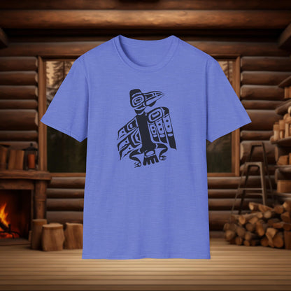 Tlingit Raven T-Shirt - Northern Exposure Inspired Indigenous Design