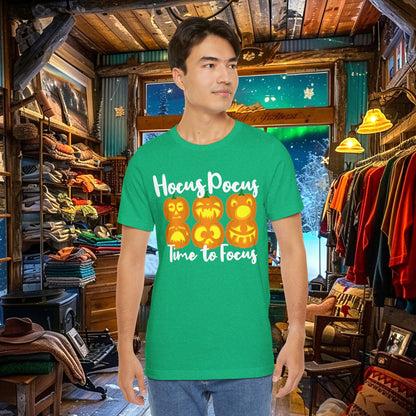 Hocus Pocus Time to Focus T-Shirt - Fun Halloween Teacher Shirt | Classroom & Spooky Season Apparel