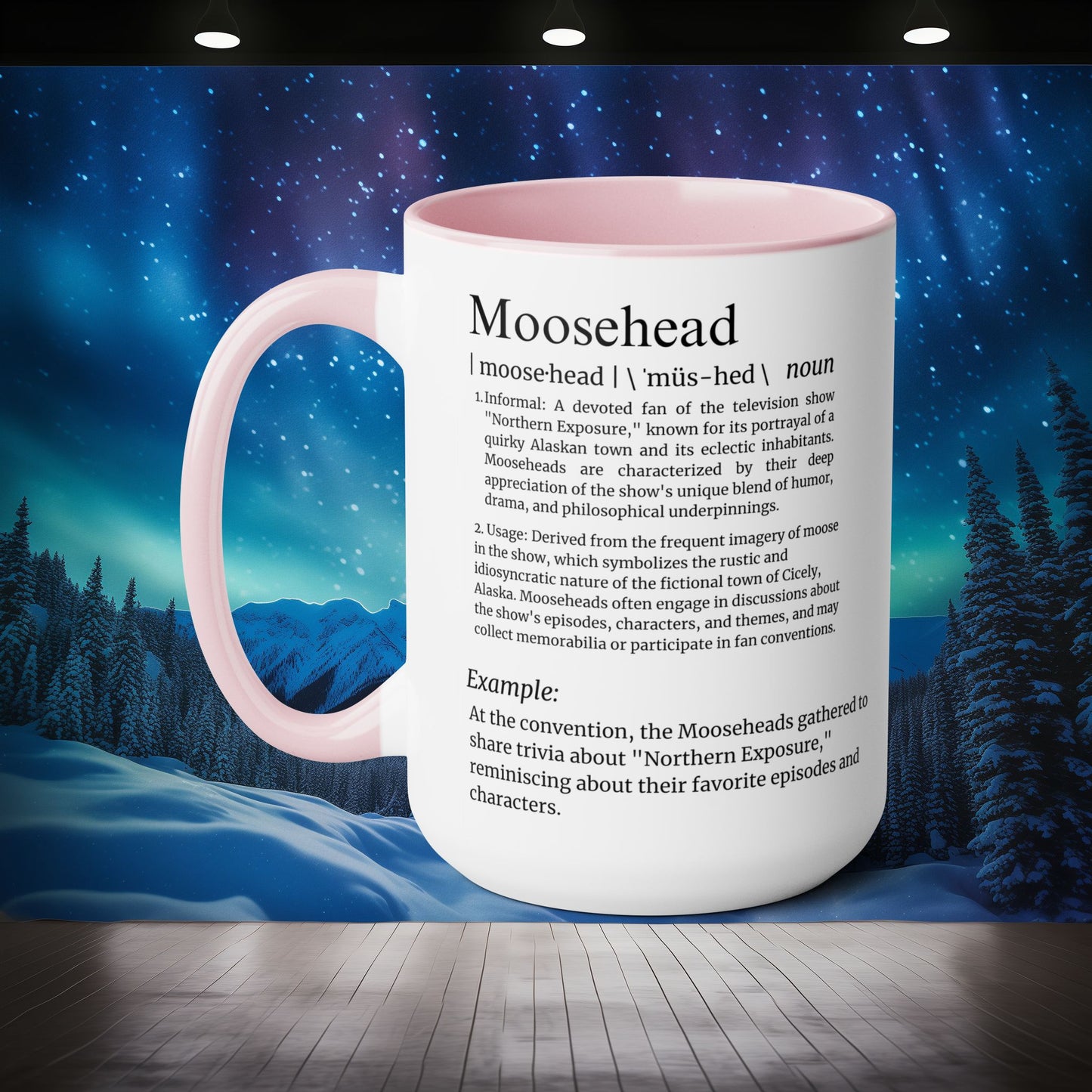 Personalized Moosehead Mug - Northern Exposure Custom Name Coffee Mug - 15oz