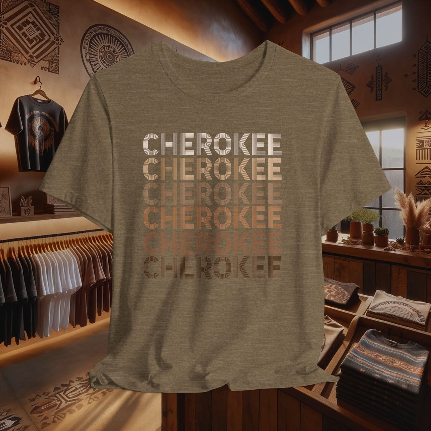 Cherokee Melanin T-Shirt - Celebrating Indigenous Identity & Tribal Pride