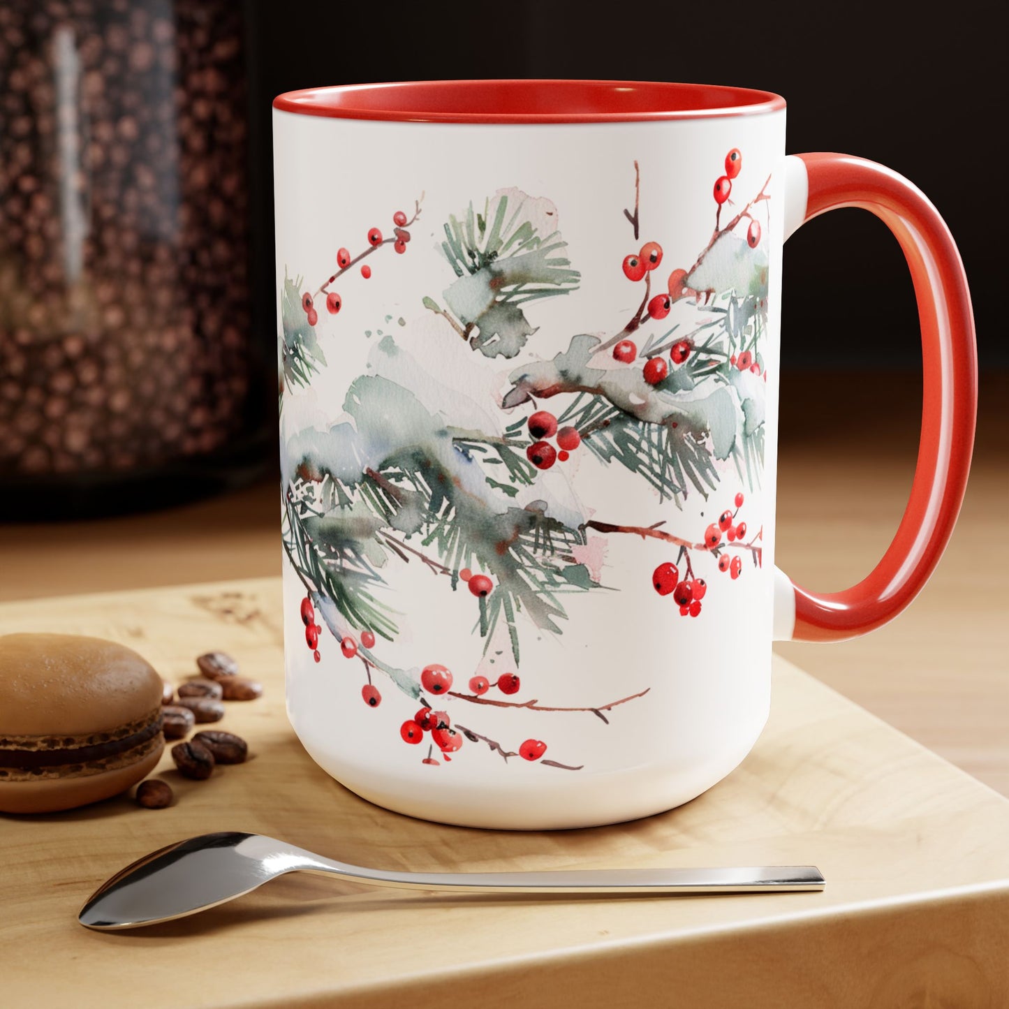 Red Cardinal Coffee Mug – 15oz Ceramic Mug, Inspirational