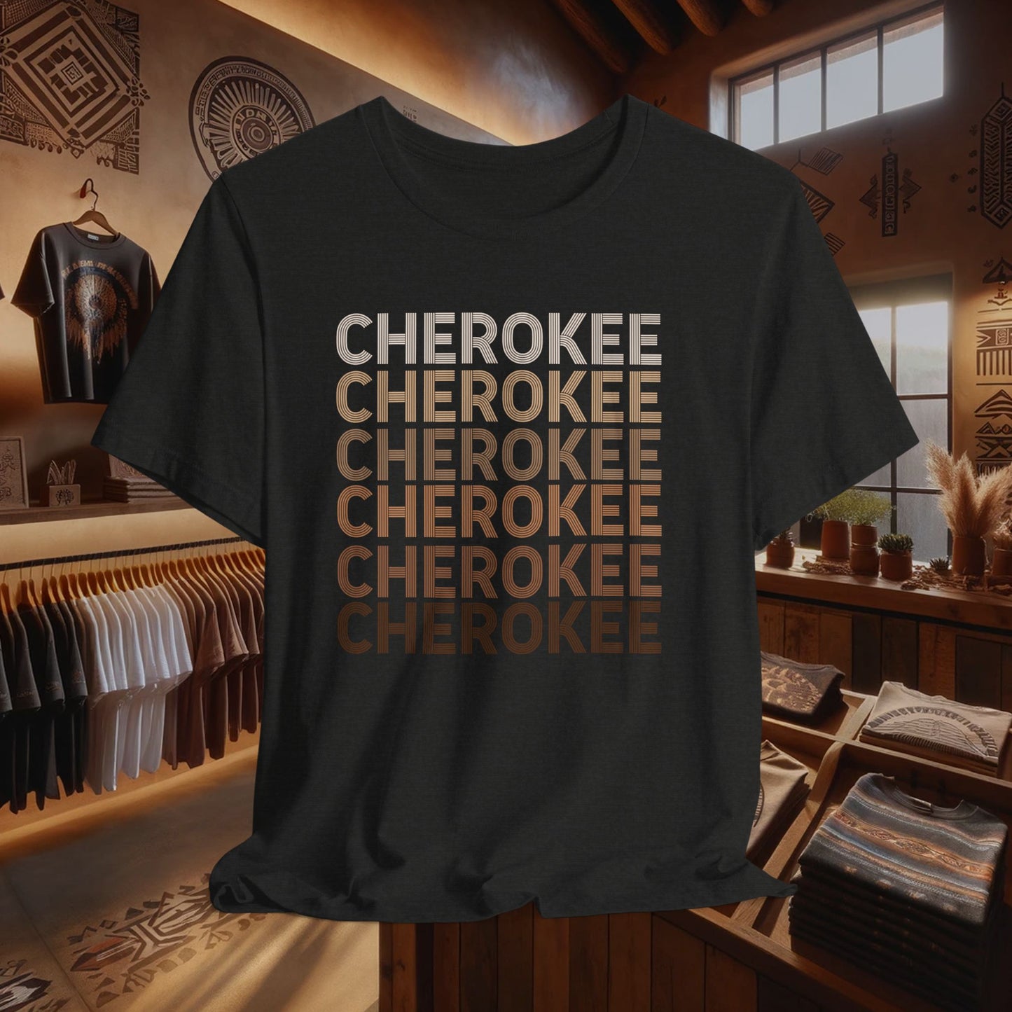 Cherokee Melanin T-Shirt - Celebrating Indigenous Identity & Tribal Pride