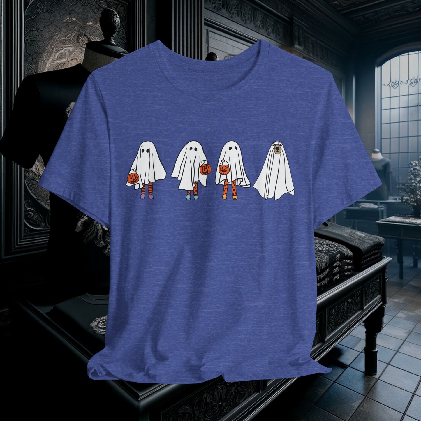 Ghost Friends Halloween T-Shirt - Cute & Fun Trick-or-Treat Ghost Squad | Spooky Season Apparel