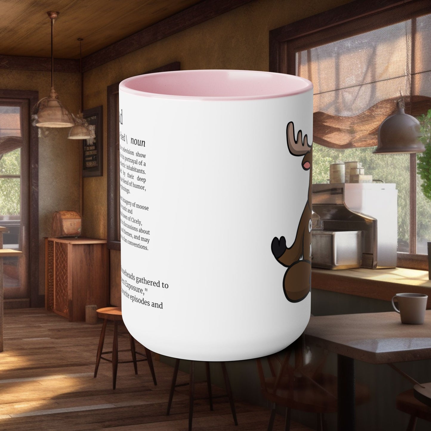 Personalized Moosehead Mug - Northern Exposure Custom Name Coffee Mug - 15oz