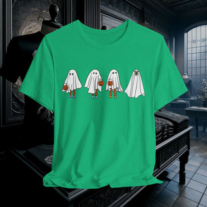 Ghost Friends Halloween T-Shirt - Cute & Fun Trick-or-Treat Ghost Squad | Spooky Season Apparel