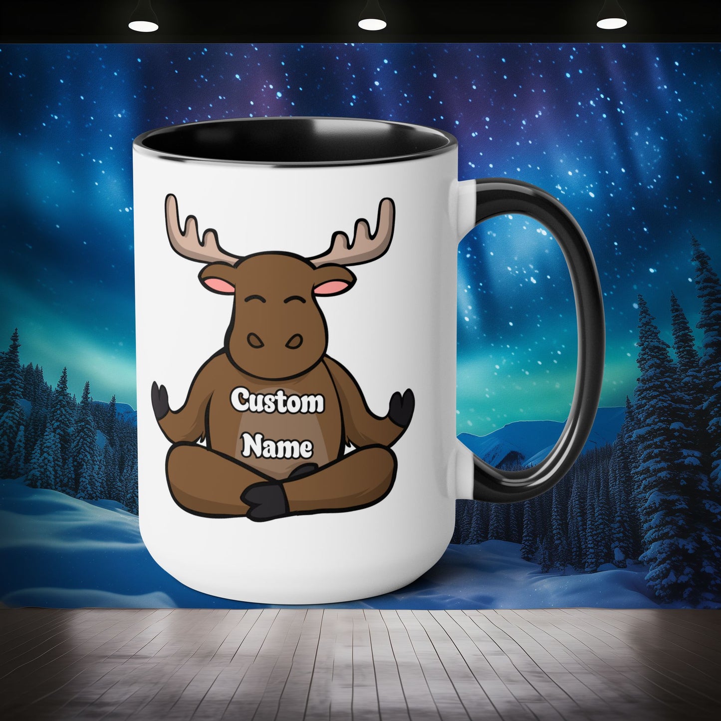 Personalized Moosehead Mug - Northern Exposure Custom Name Coffee Mug - 15oz