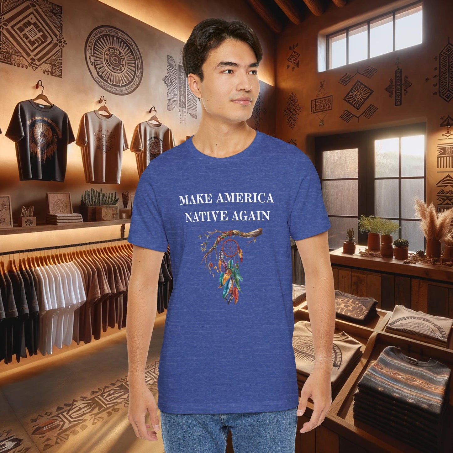 Make America Native Again T-Shirt - Indigenous Pride & Cultural Heritage Apparel