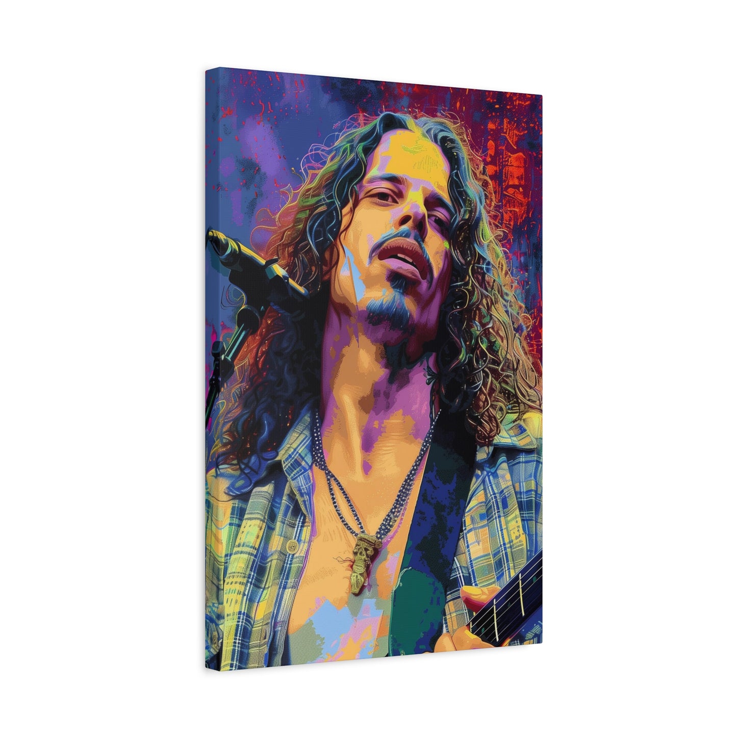 Chris Cornell Pop Art Wall Canvas - Vibrant Rock Icon Artwork for Music Lovers