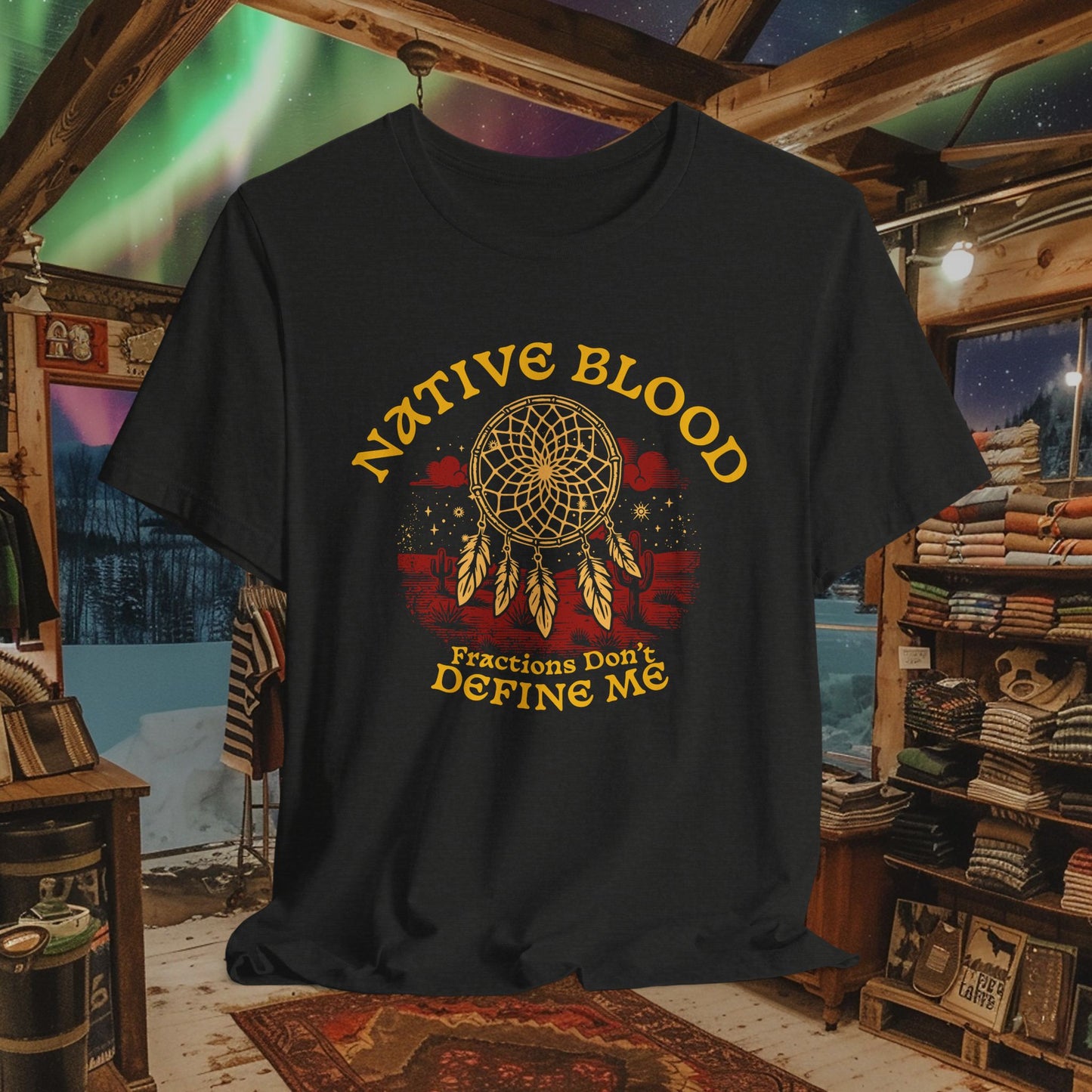 Native Blood T-Shirt - "Fractions Don’t Define Me" | Empowering Indigenous Identity