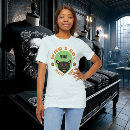 Vintage Who’s Got the Boo-Nip Halloween T-Shirt - Fun Cat & Pumpkin Design | Spooky Season Apparel
