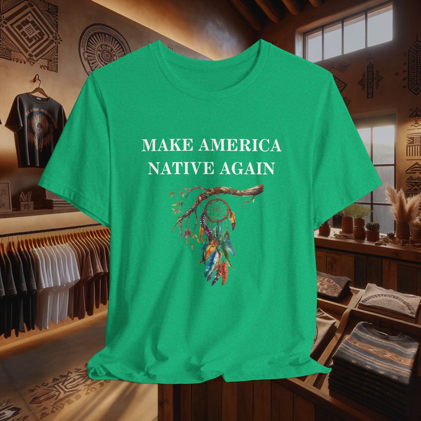 Make America Native Again T-Shirt - Indigenous Pride & Cultural Heritage Apparel