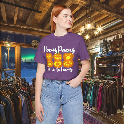 Hocus Pocus Time to Focus T-Shirt - Fun Halloween Teacher Shirt | Classroom & Spooky Season Apparel