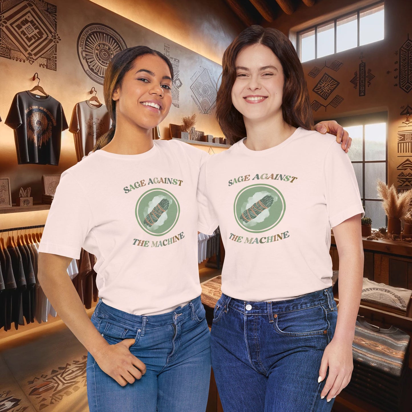 Sage Against The Machine T-Shirt - Native American Smudging Ritual & Spiritual Cleansing
