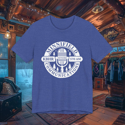 Minnifield Communications Double-Sided T-Shirt - Northern Exposure KBHR 570 AM Design