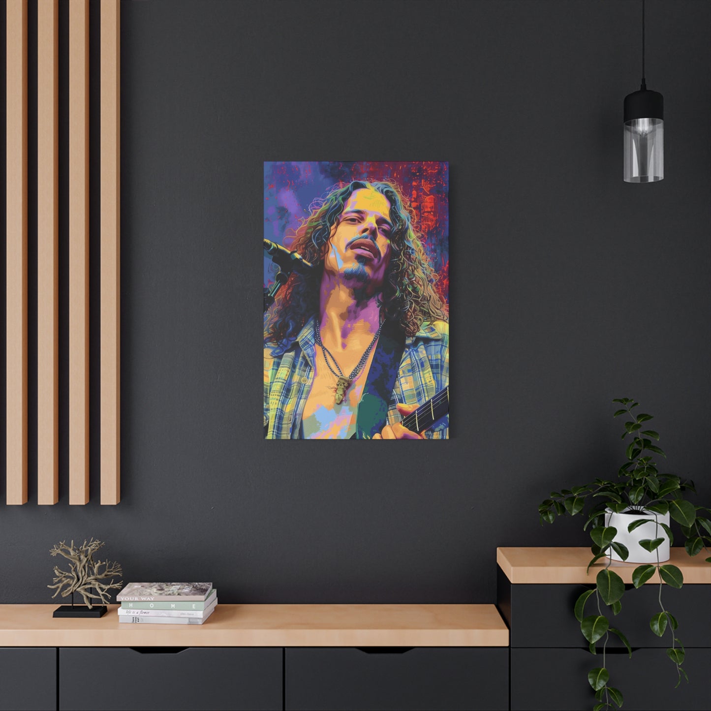 Chris Cornell Pop Art Wall Canvas - Vibrant Rock Icon Artwork for Music Lovers
