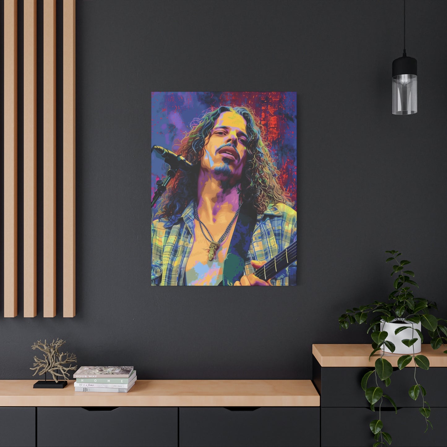 Chris Cornell Pop Art Wall Canvas - Vibrant Rock Icon Artwork for Music Lovers