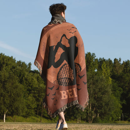 "I Still Believe" Lost Boys Sax Man Woven Blanket Tapestry – 80s Horror Inspired Throw