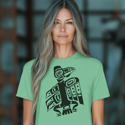 Tlingit Raven T-Shirt - Northern Exposure Inspired Indigenous Design