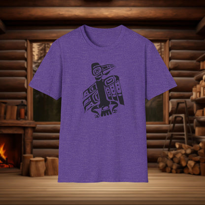 Tlingit Raven T-Shirt - Northern Exposure Inspired Indigenous Design