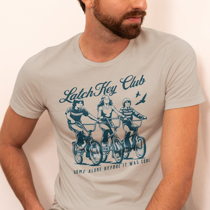 Generation X T-Shirt - Retro Latch Key Club Graphic Tee - "Home Alone Before It Was Cool" Vintage Bicycle Design