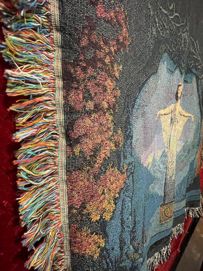 Northern Exposure-Inspired "Cicely" Woven Blanket & Wall Tapestry – Rustic Art for Cozy Homes