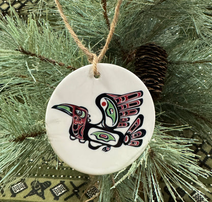 Season of the Raven: Northern Exposure Inspired Tlingit Ceramic Ornament Set (3-Piece) (Copy)