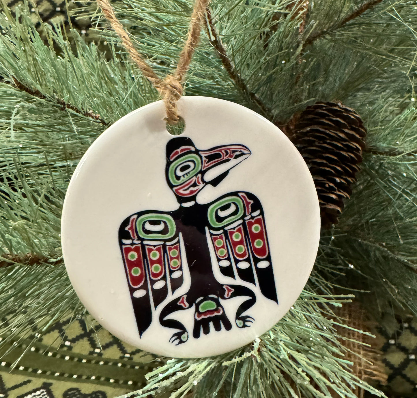 Season of the Raven: Northern Exposure Inspired Tlingit Ceramic Ornament Set (3-Piece) (Copy)