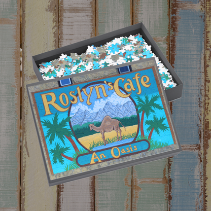 Roslyn's Cafe Northern Exposure Jigsaw Puzzle - 500 or 1000 Pieces