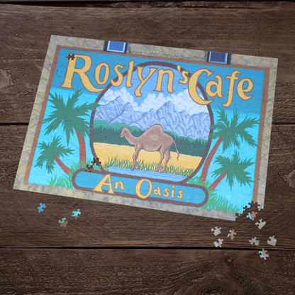 Roslyn's Cafe Northern Exposure Jigsaw Puzzle - 500 or 1000 Pieces