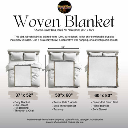Northern Exposure-Inspired "Cicely" Woven Blanket & Wall Tapestry – Rustic Art for Cozy Homes