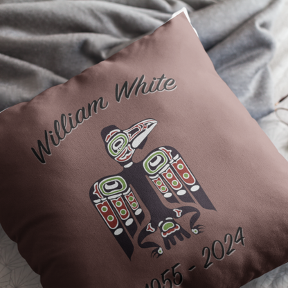 Personalized Tlingit Raven Throw Pillow | Inspired by Northern Exposure