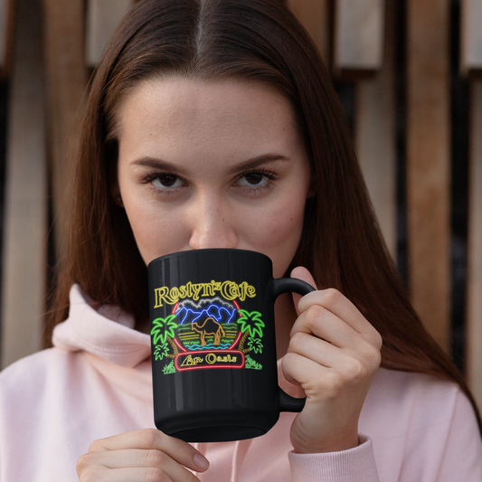 Roslyn's Cafe Neon Mug - Northern Exposure Inspired Coffee Mug