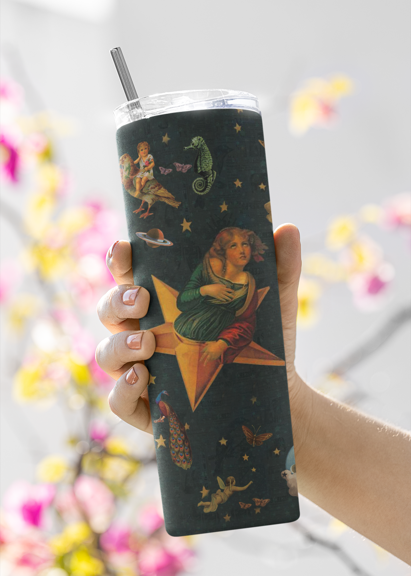 Celestial Victorian 20oz Tumbler - Inspired by The Smashing Pumpkins' Mellon Collie and the Infinite Sadness