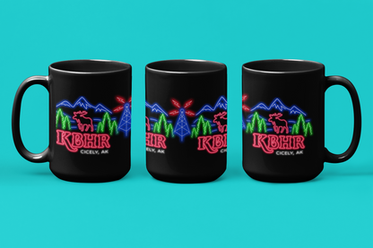 Neon KBHR Cicely, AK Mug – Inspired by TV’s Northern Exposure