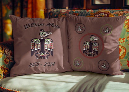 Personalized Tlingit Raven Throw Pillow | Inspired by Northern Exposure