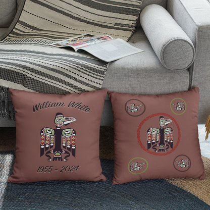 Personalized Tlingit Raven Throw Pillow | Inspired by Northern Exposure