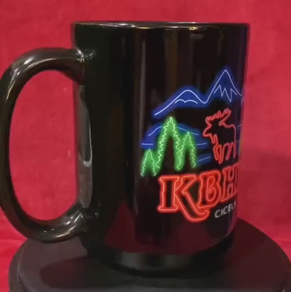 Neon KBHR Cicely, AK Mug – Inspired by TV’s Northern Exposure