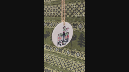 Season of the Raven: Northern Exposure Inspired Tlingit Ceramic Ornament Set (3-Piece) (Copy)